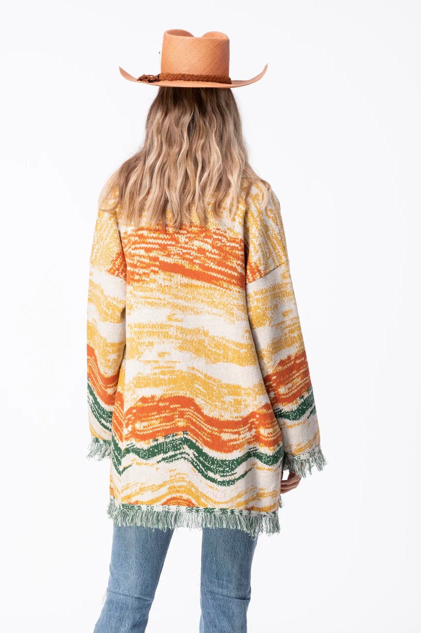Space dyed cardigan